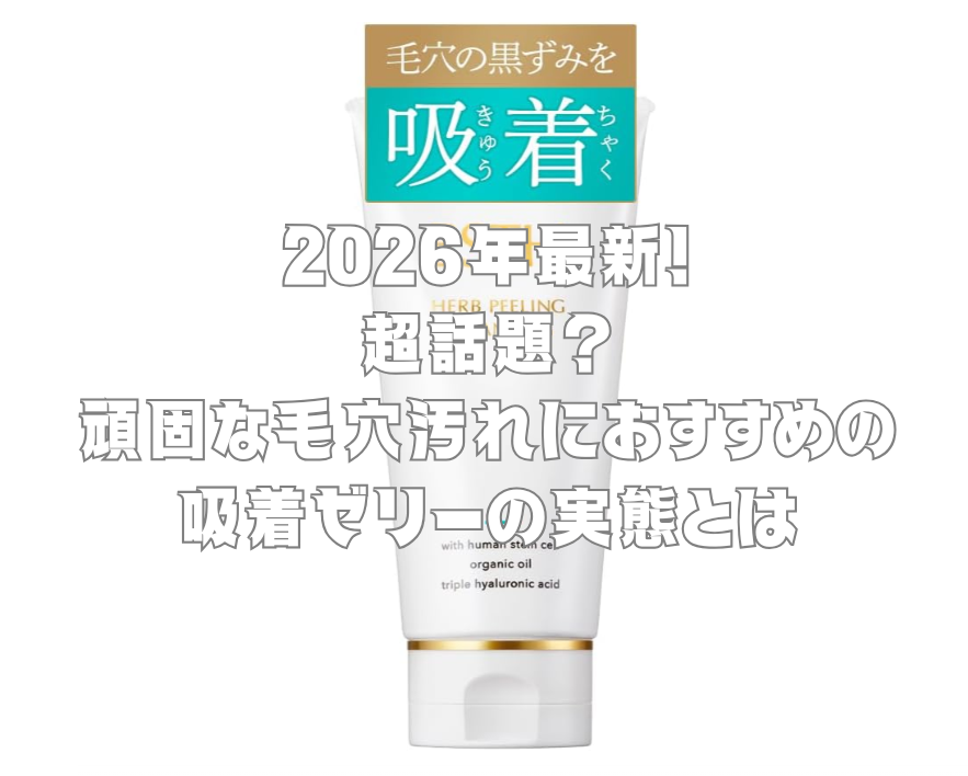 2026年最新！超話題？頑固な毛穴汚れに効く吸着ゼリーの実態とは