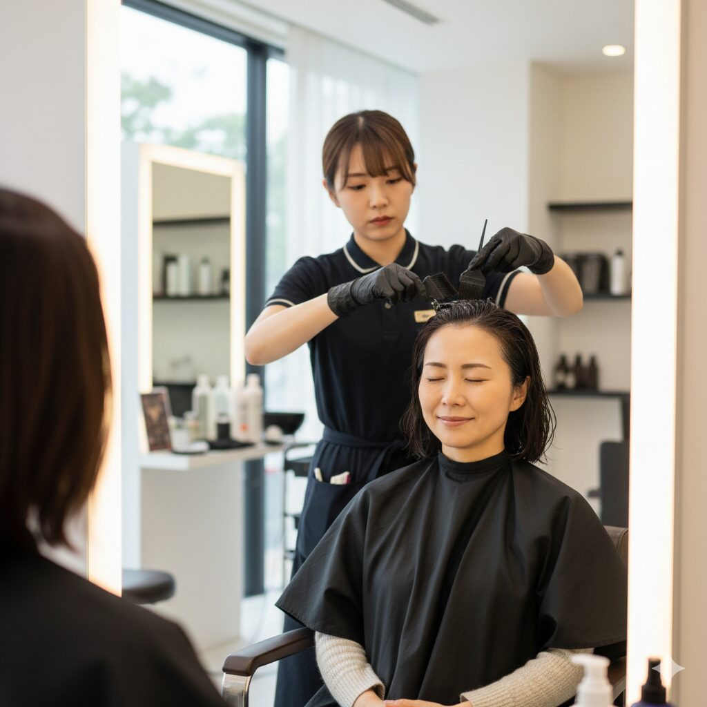 白髪染めのリタッチを2週間でするリスク