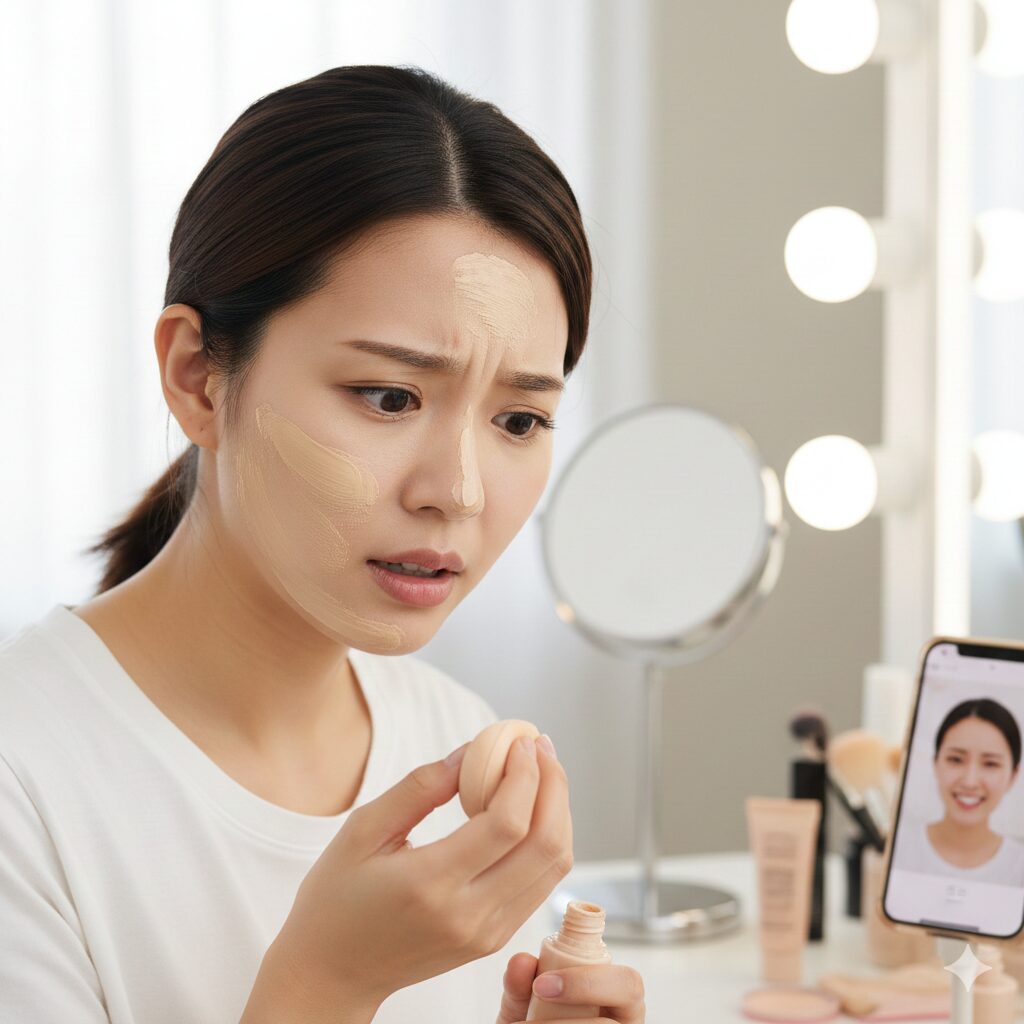 リキッドやクッションの落とし穴