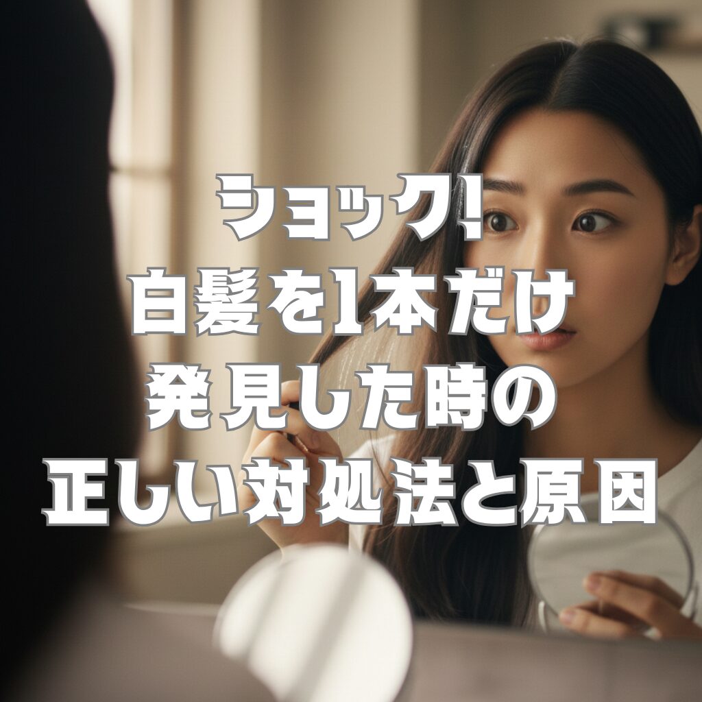 ショック！白髪を1本だけ発見した時の正しい対処法と原因