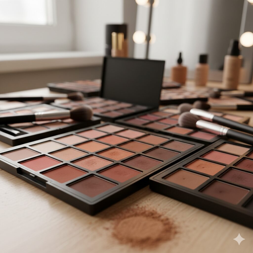 ラメなしのマットな質感で自然な眉を作るポイント